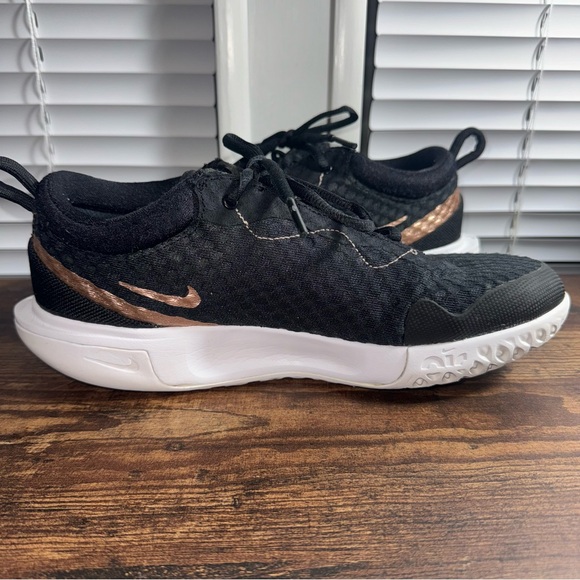 Nike Womens Court Zoom Pro DH0990-091 Black Basketball Shoes Sneakers Size 8 - Picture 3 of 9